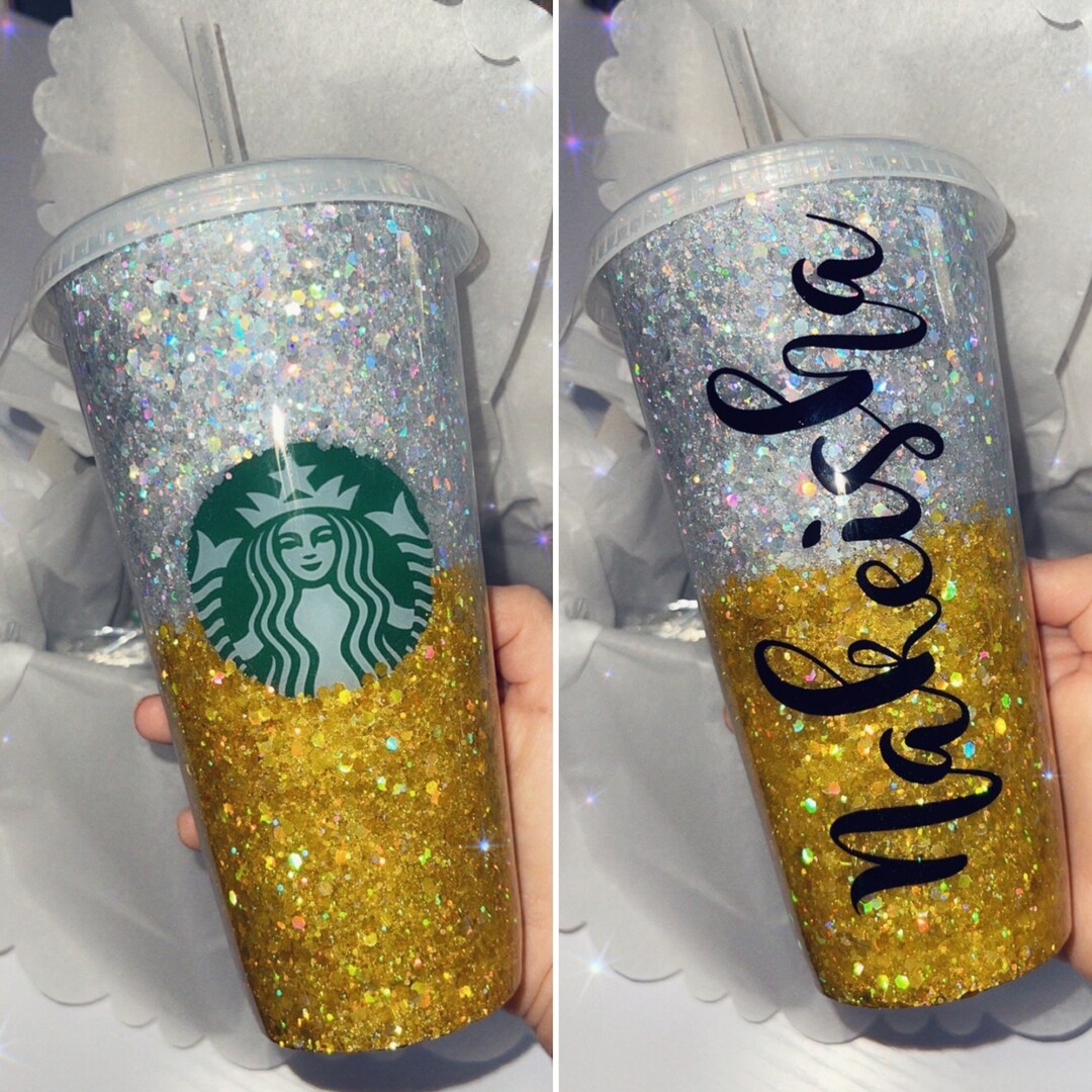 Personalized Ombre Glitter Starbucks Cold Customized Cup,personalized ...