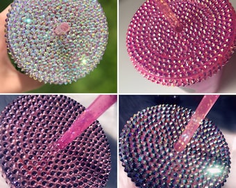 Tapa con diamantes de imitación para vasos Starbucks Cold, tapa personalizada con purpurina para vasos Starbucks Cold, tapa personalizada para vasos Starbucks Cold, tapa personalizada para vasos Starbucks Cold, tapa con diamantes de imitación.