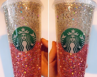 Personalized GlitterStarbucks Cold Customized Cup,Personalized tumbler,Venti cold cup,Starbucks reusable cold cup,reusable cold glitter cup,