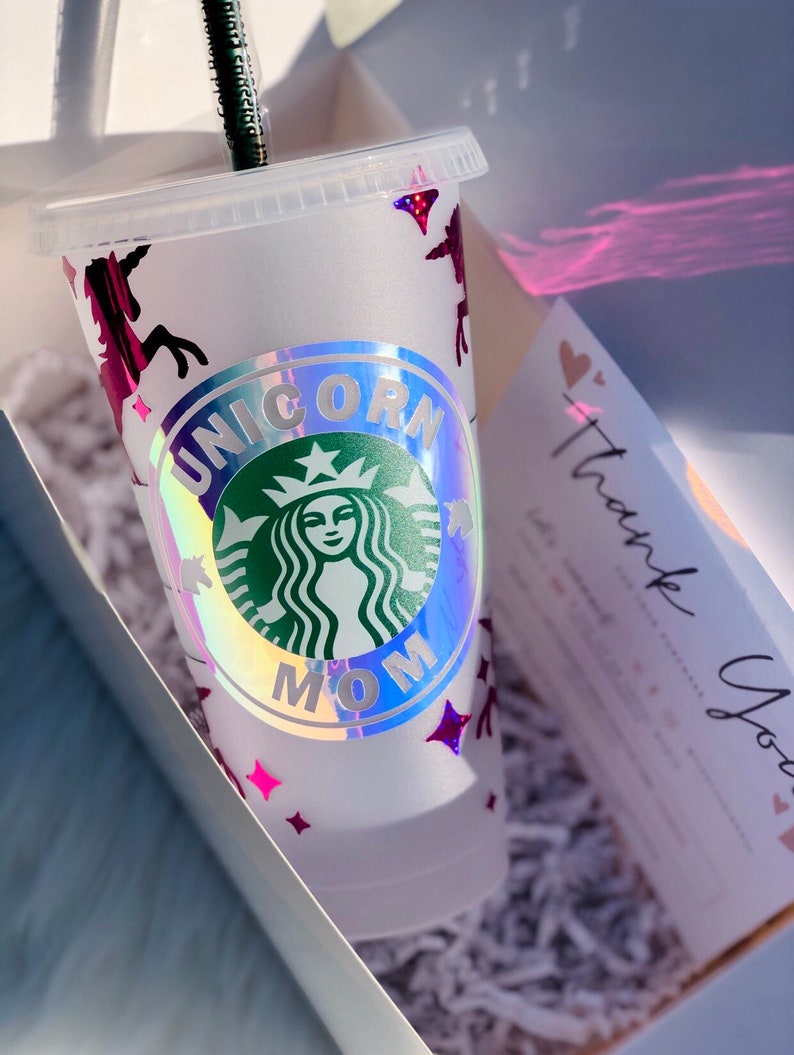 Unicorn Starbucks Venti Tumbler Cup Unicorn Mom Customized Etsy