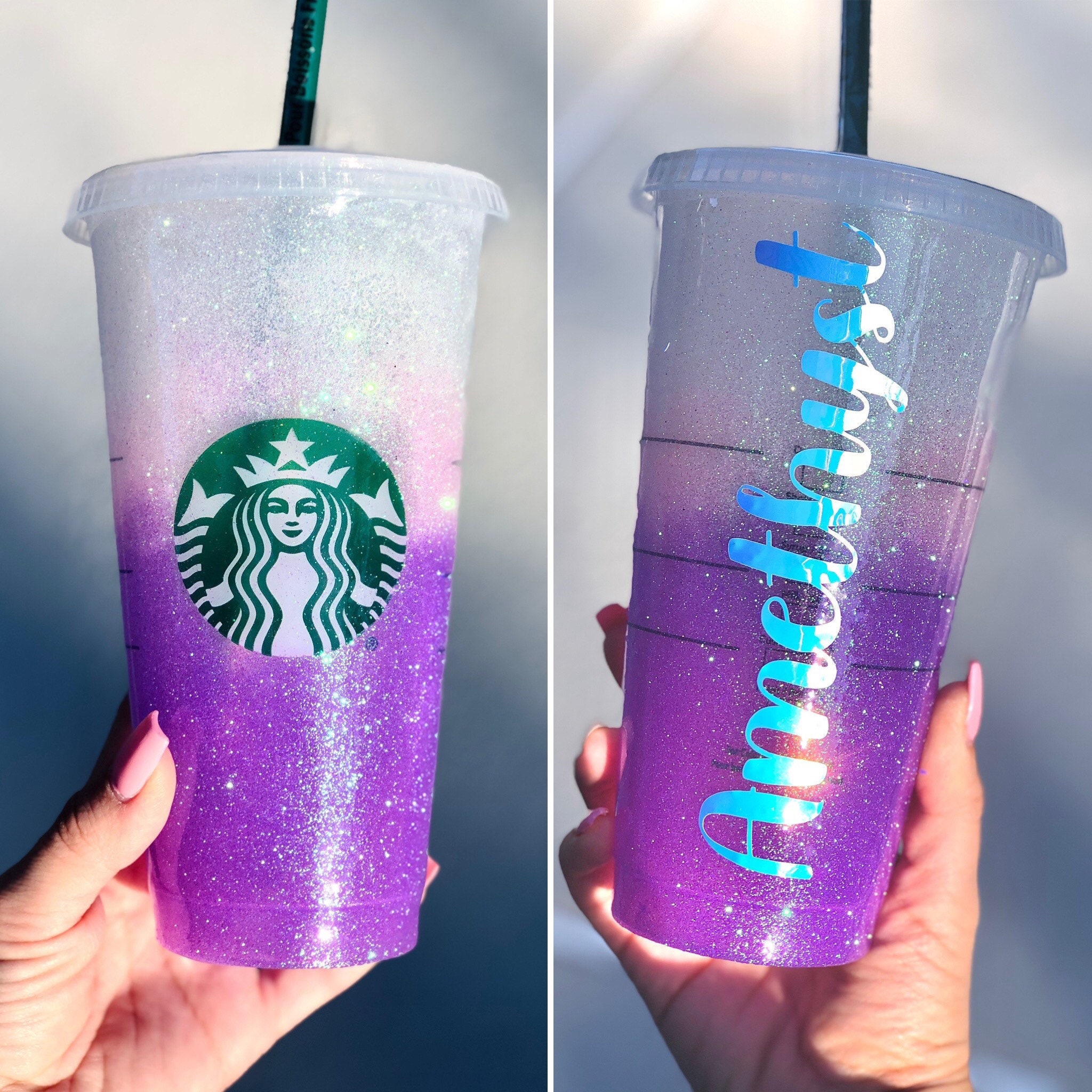 How to Glitter and Seal a Starbucks Cold Cup Using Brite Tone From  Crystalac (EPOXY FREE) 