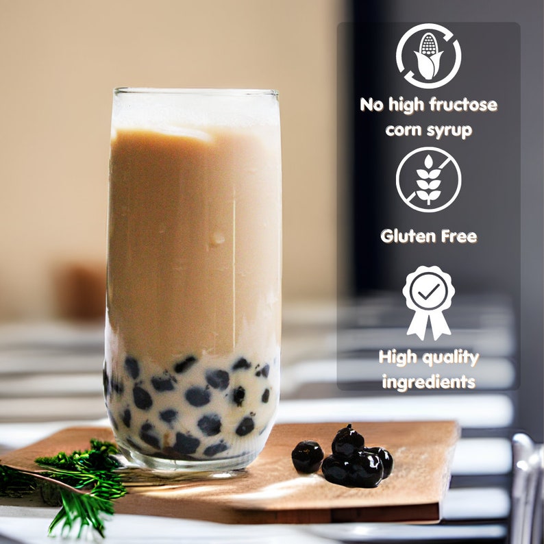 Bubble Tea Kit DIY Taiwanese Original Style Make Your Own Boba Tea kit Gift Party Size. 2xStainless Steel Straw. Eco-friendly Packaging image 4