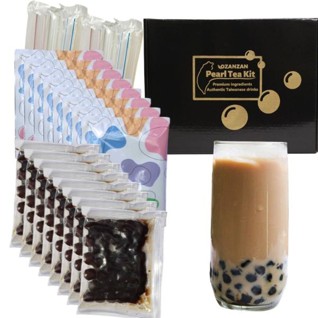 DIY Instant Boba Tea Kit – 10 Servings – Vegan – Microwavable - Quick ...