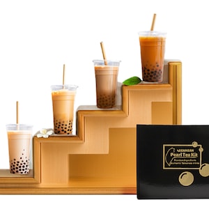Boba Tea Kit DIY Original (Taiwanese ) Style | Make Your Own Bubble Milk Tea Kit- A Unique Gift for BFF. Eco Friendly Packaging