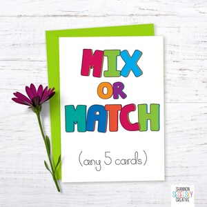 5 cartas cualesquiera - MEZCLA o COMBINA - Ahorre 10%