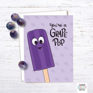 Eres una tarjeta de uva pop