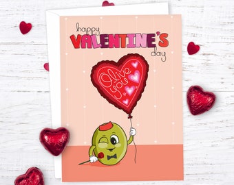 Olive You - Happy Valentine's Day Card