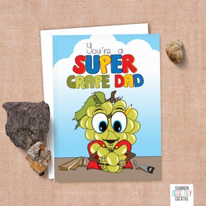 Super Grape Dad - Cartão de Dia dos Pais
