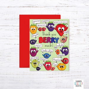 Carte Merci beaucoup Berry