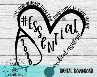 Medical Assistant Svg Etsy