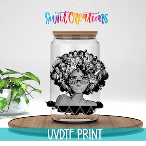 My Roots UV DTF Wrap para vaso Libbey de 16 oz / Vinilo para vaso Black History / Transferencia para taza / Vinilo para vaso Libbey / Libby UV052