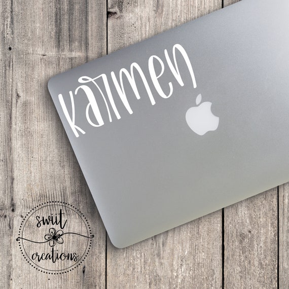 Name Decal Laptop Sticker Decal for Laptop Personalized | Etsy