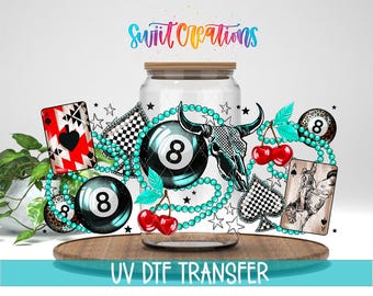 ウエスタンカウガール UV DTF タンブラーラップ | ラッキーガールデザイン | DTF275