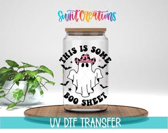 This Is Some Boo Sheet Ghost Halloween UV DTF Cup Decal | UV785