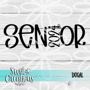 Senior 2024 Decal Bumper Sticker Class of 2024 Decal Senior - Etsy