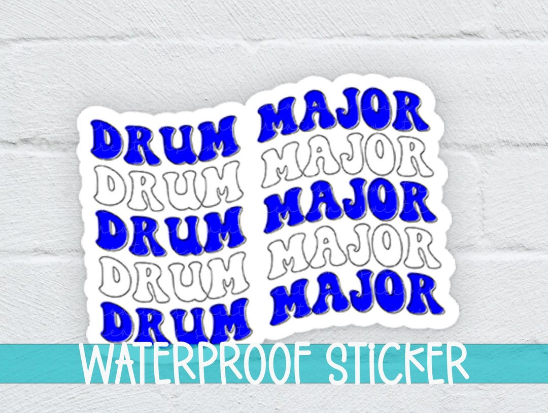 Drum Major Sticker Sticker Fun Sticker Vinyl Laptop Sticker Band