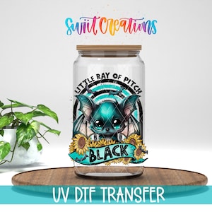 リトル・レイ・オブ・ピッチ・ブラック・バット UV DTFカップデカール | UV1697