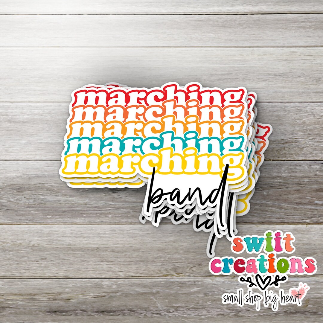 Marching Band Sticker, Fun Sticker, Vinyl Sticker, Car Sticker, Laptop Sticker, Band Sticker