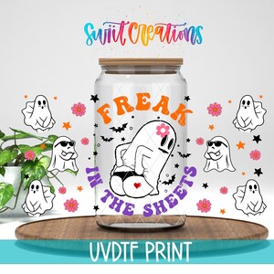 Freak In The Sheets Ghost UV DTF Wrap Decal | DTF152