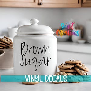 Custom Pantry Vinyl Decal | Personalized Kitchen Canister Label | Jar Organization Sticker | Home Pantry Label | PL24