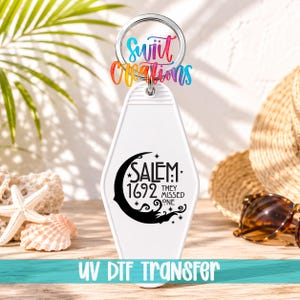 Salem 1692 They Missed One Motel Keychain UV DTF Transfer | Witchy Gothic Design | MK1737