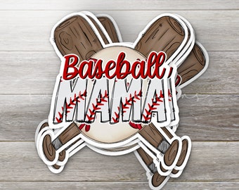 Sticker baseball maman, Sticker baseball maman, Sticker baseball maman fière, Sticker baseball, vinyle imperméable, Sticker sport maman (SS825)