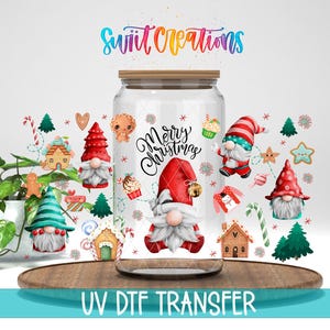 Merry Christmas Gnome UV DTF Wrap Decal | DTF135