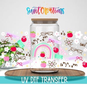 Math Time Teacher UV DTF Cup Wrap Transfer | DTF325