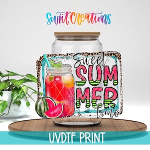 Sweet Summer Time Watermelon UV DTF Cup Decal | UV365