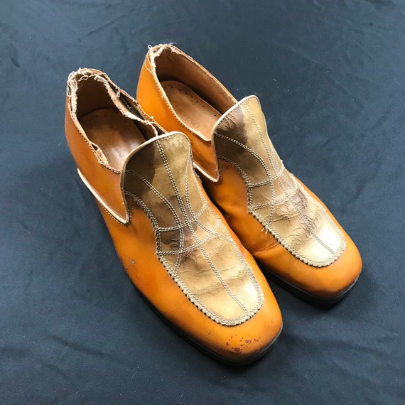 Vintage men’s, 70’s, disco shoes, loafers, dress s