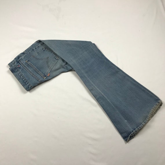 Vintage 60s,70s, levi's, orange tab bellbottoms, v