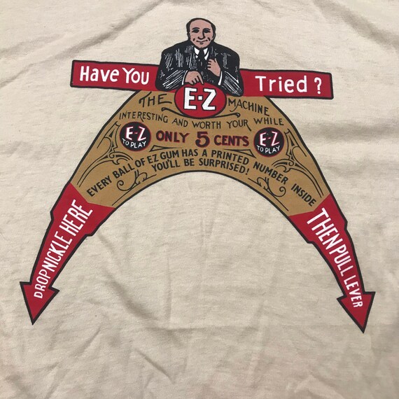 Vintage 80s, Hanes, Beefy tee, EZ Machine, Size me