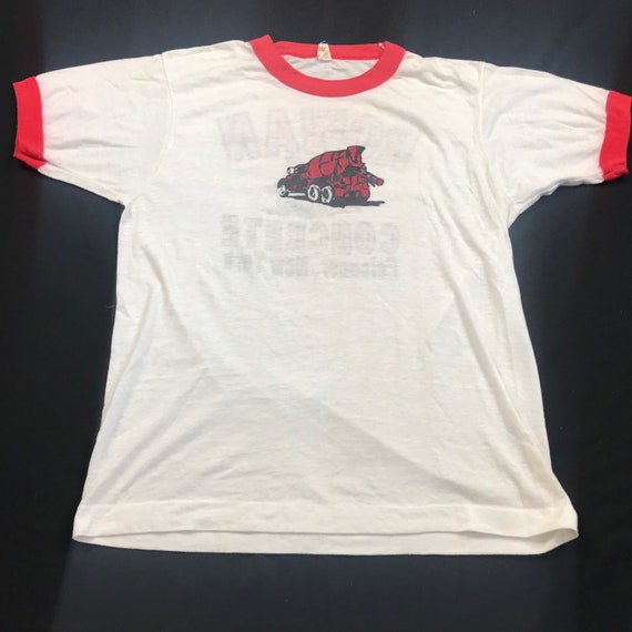 Vintage 80s, screenstars, Cement Company, ringer t