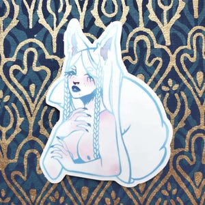 Weißer Wolf | Aufkleber