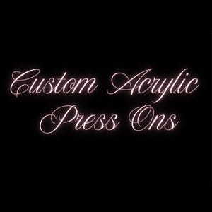 Custom Handmade Acrylic Press Ons