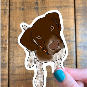 German shorthaired pointer dog sticker- laptop decal - sticker Sheet - sticker pack- personalized