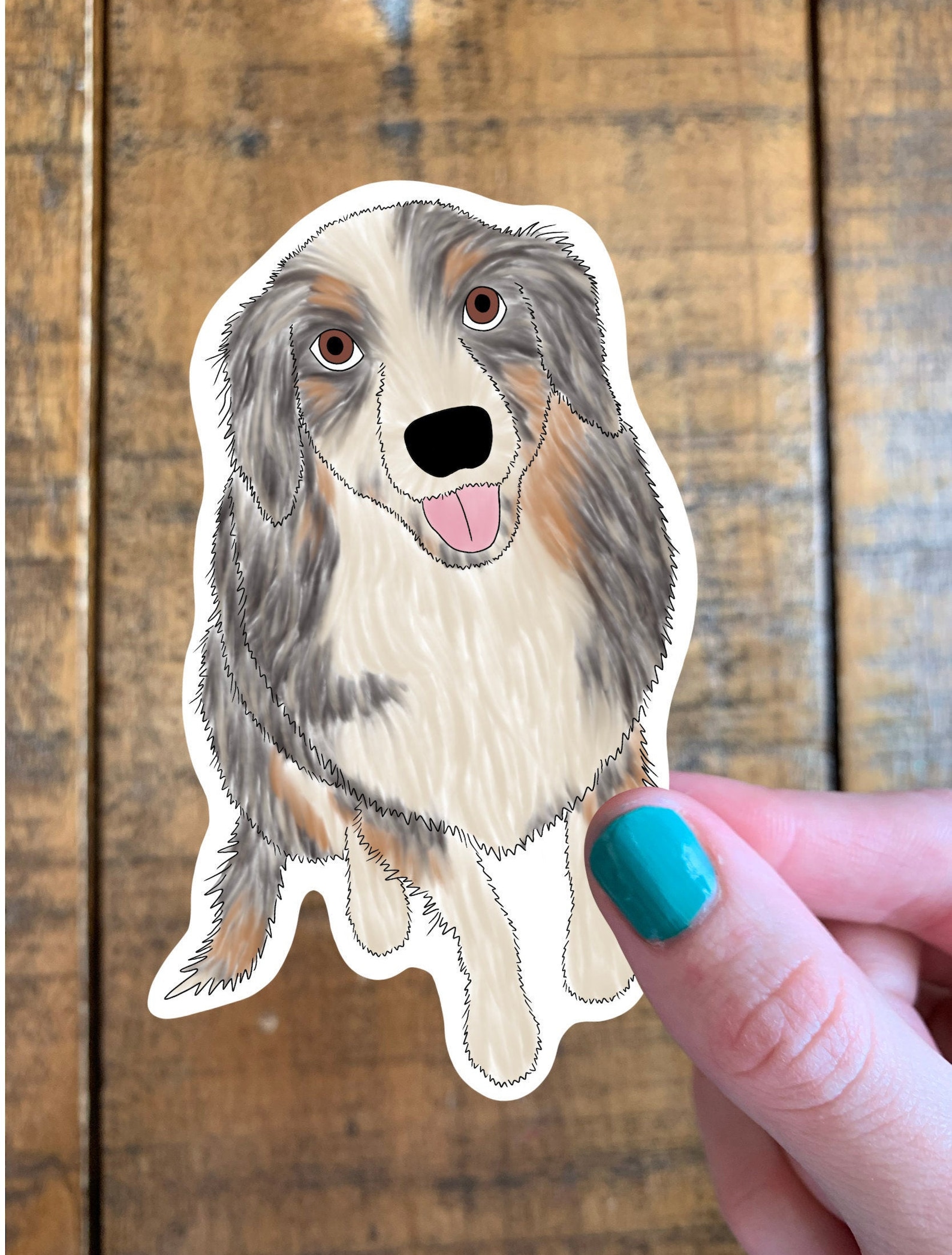 Australian Shepherd Dog Sticker Laptop Decal Custom Sticker Etsy