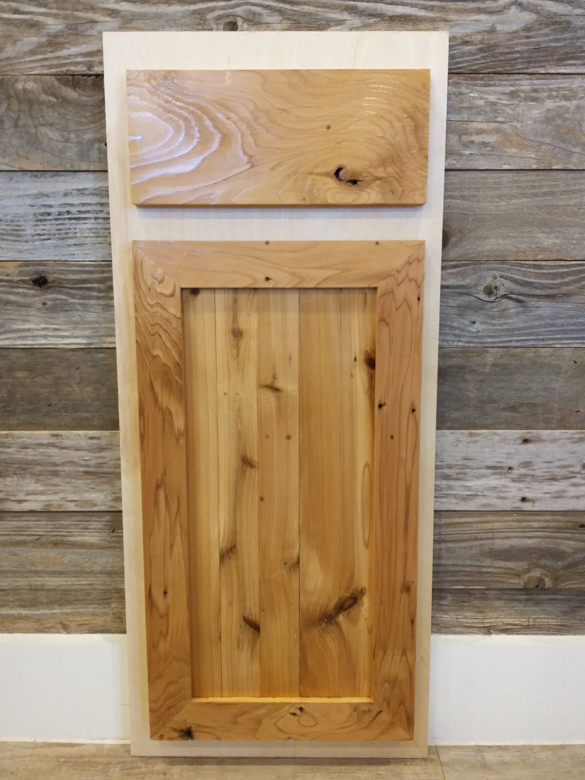 Custom Cabinets Cedar Barn Door Etsy