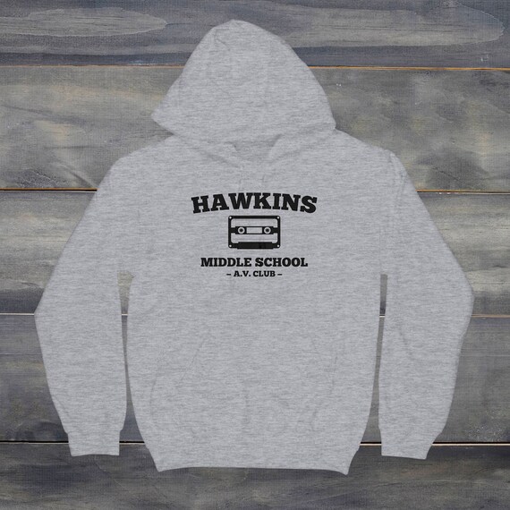 Stranger Things Hawkins Middle School Av Club Sweatshirt Etsy