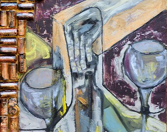 Just a splash? by Angeliqua Aynetdinova oil painting on board 24in by 18in