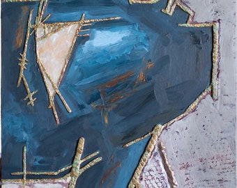 GOLDEN SOUL, painting 24 inch by 18 inch