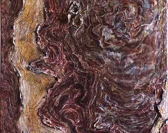 GOLDEN OAK MANIFESTO, painting on stretched canvas 30INx24IN