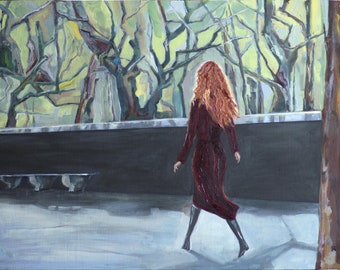 NICOLE, 18 INCHES x 14 INCHES Original Oil Painting