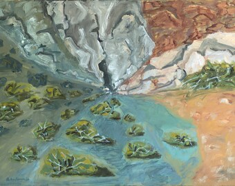 Pearblossom Trail Oil Painting on Paper