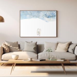 Polar bear, Great North Art print, Watercolor, illustration Sophie Dufresne Guindon, Québec