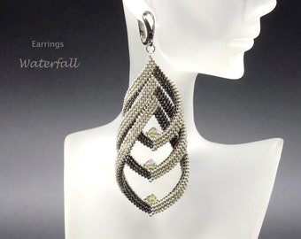 PDF instructions for earrings waterfall