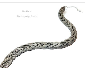 Instrucciones en PDF collar pelo de Medusa