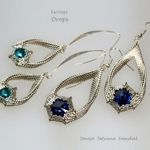 PDF instructions for earrings drops