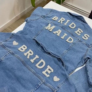 Brautjungfern Perlenperlen Handgemachte Buchstaben Strass Aufnäher/Stickerei Aufnäher/Aufnäher/Für Brautjungfernjacke