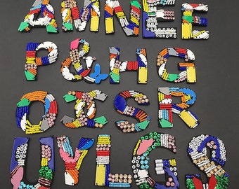 Toppa iniziale ricamata, toppa con lettera da stirare